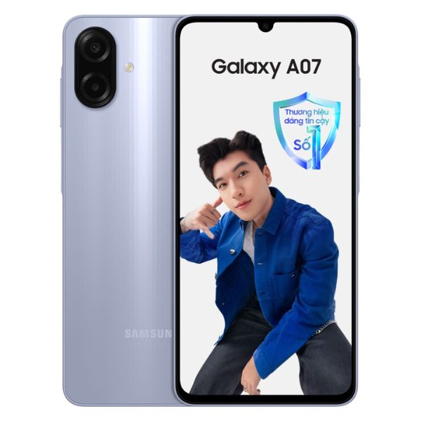 samsung a07 trắng tím