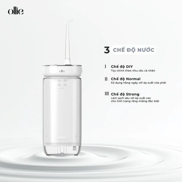 Máy tăm nước cầm tay OLF-AC-SG01-W, màu trắng, Hiệu OLLIE 2