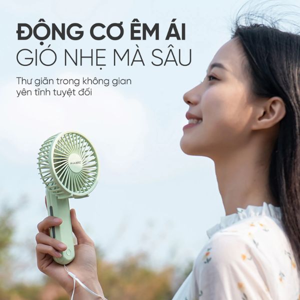 Quạt cầm tay Magic A-011 Folding Mini Fan 1200 mAh 4