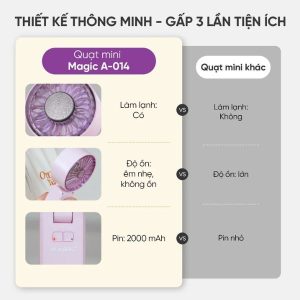 Quạt cầm tay Magic A-014 Cooler Mini Fan 2000 mAh 5