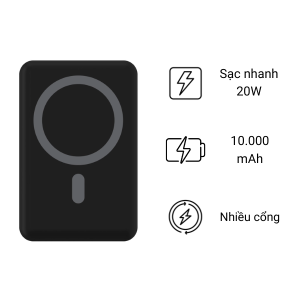 Sạc dự phòng Mophie 20W 10.000 mAh Type C + Wireless charging